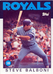 1986 Topps Baseball Cards      164     Steve Balboni